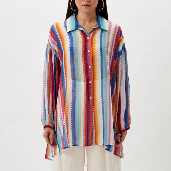 Missoni chevron shirt cover up dress NWT - Picture 7 of 8